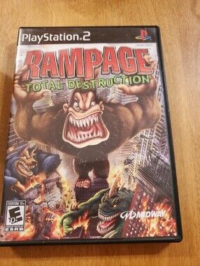 Rampage: Total Destruction (PlayStation 2, 2006) - Authentic PS2 Game
